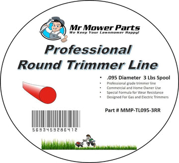 Mr Mower Parts Professional Trimmer Line .095 diameter 5lb Spool